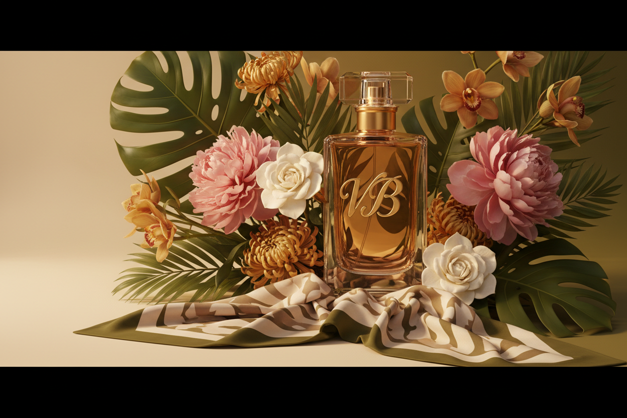 Velvet Blume - VB Bottle Scarf Florals Hero